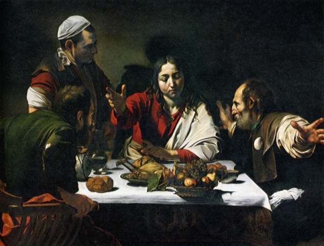 Caravaggio — The Supper at Emmaus, c.1598