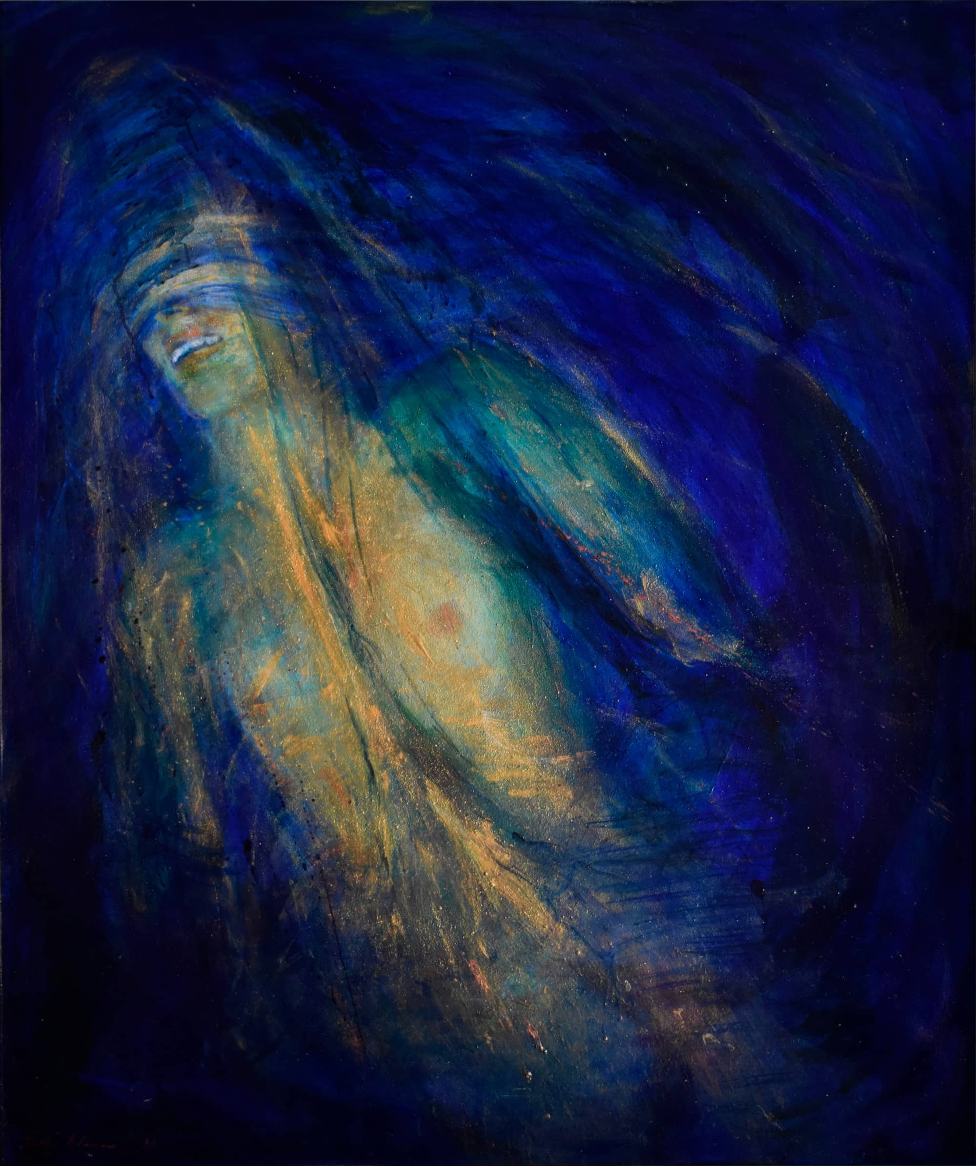 Whale Dreaming — Chloé de Buyl-Pisco, Billy Shannon, acrylic on canvas, 2018