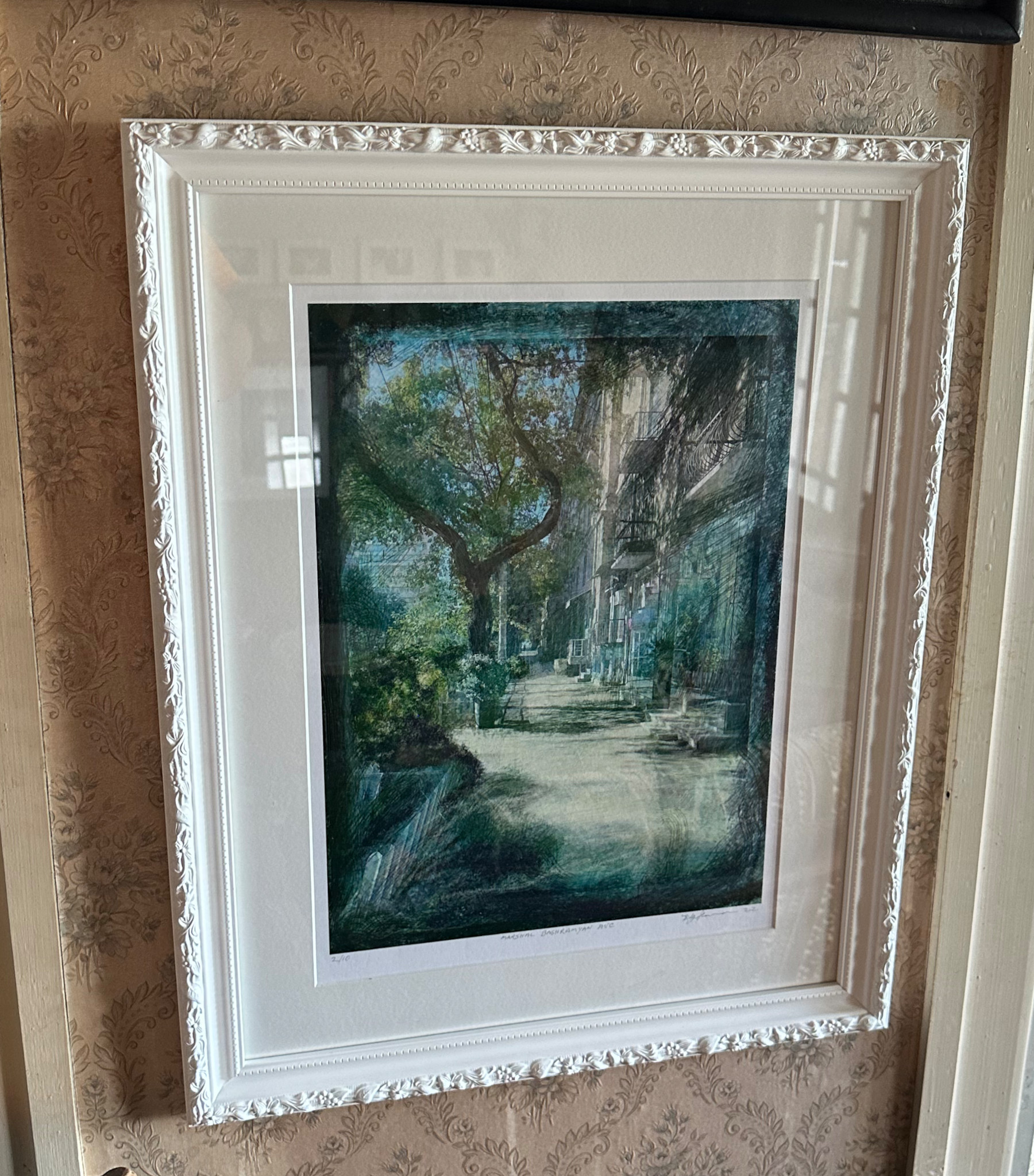 Marshal Baghramyan Ave print in situ